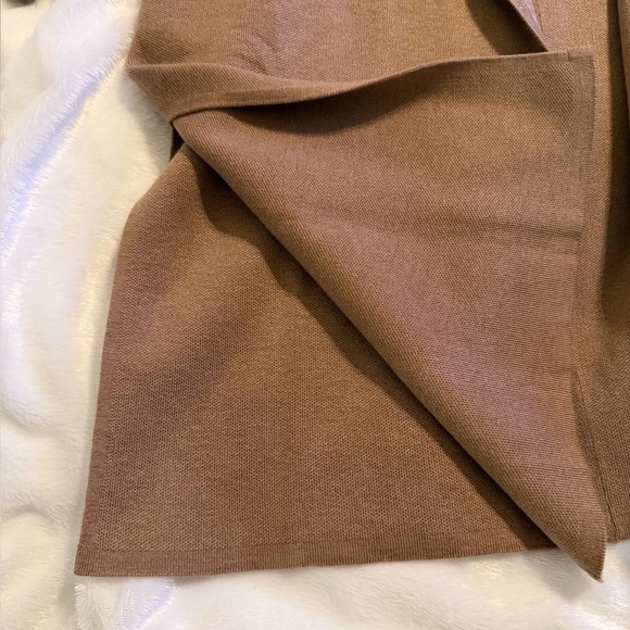 Women's Tan Cardigan Sweater - Picture 12 of 13